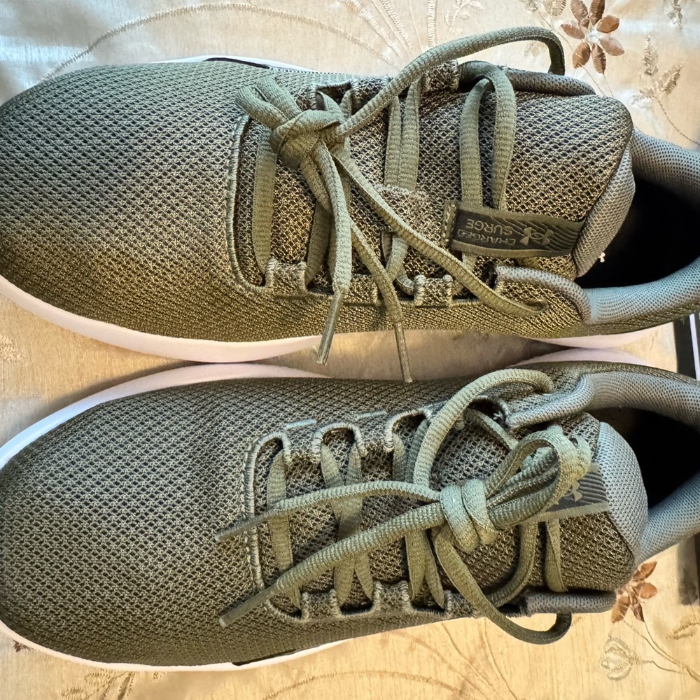 Under Armour Olive Green Athletic Shoes - Picture 7 of 11